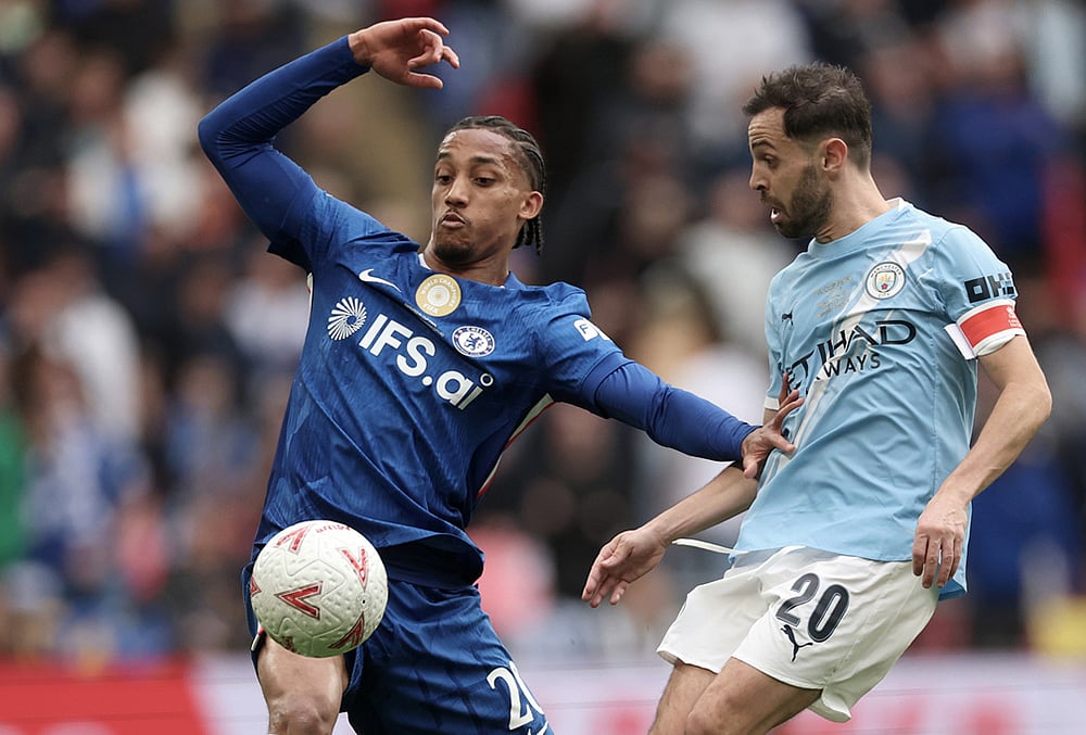 Chelsea and Manchester City English FA Cup final-Bernardo Silva