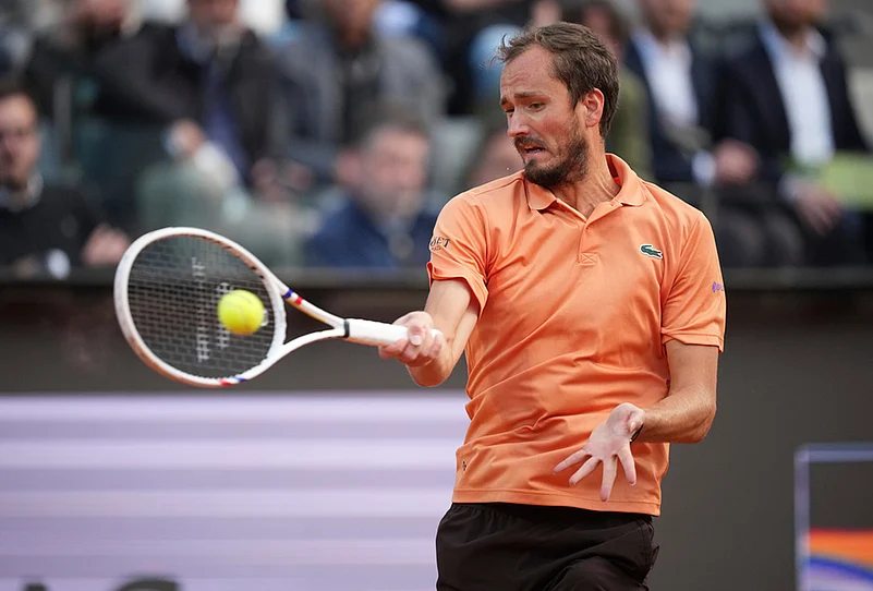 Sinner vs Medvedev Foro Italico clay match