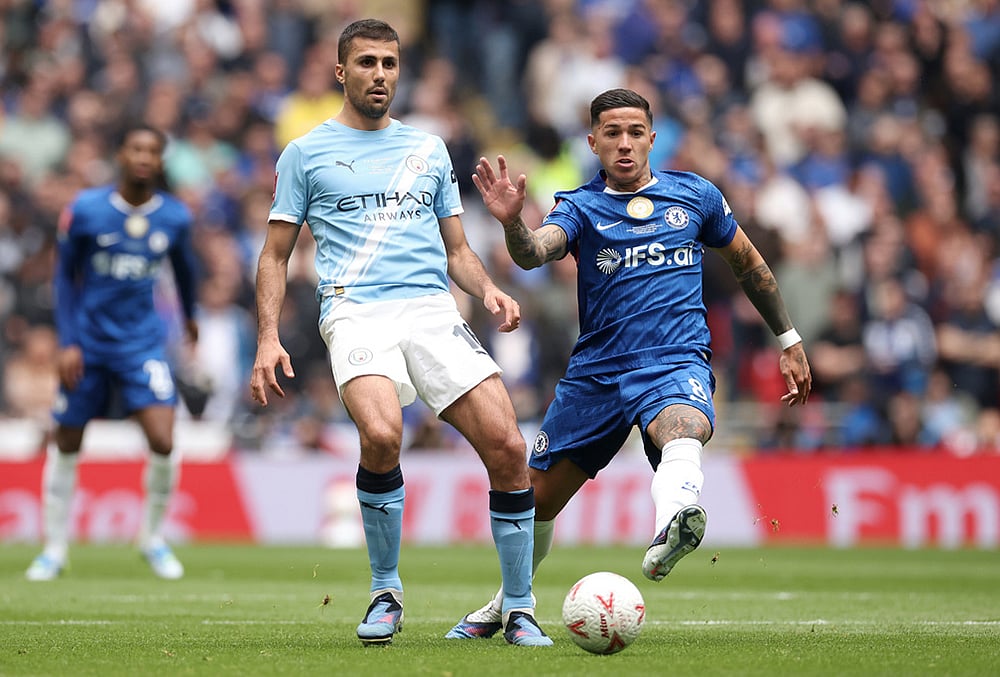 Chelsea and Manchester City English FA Cup final-Enzo Fernandez