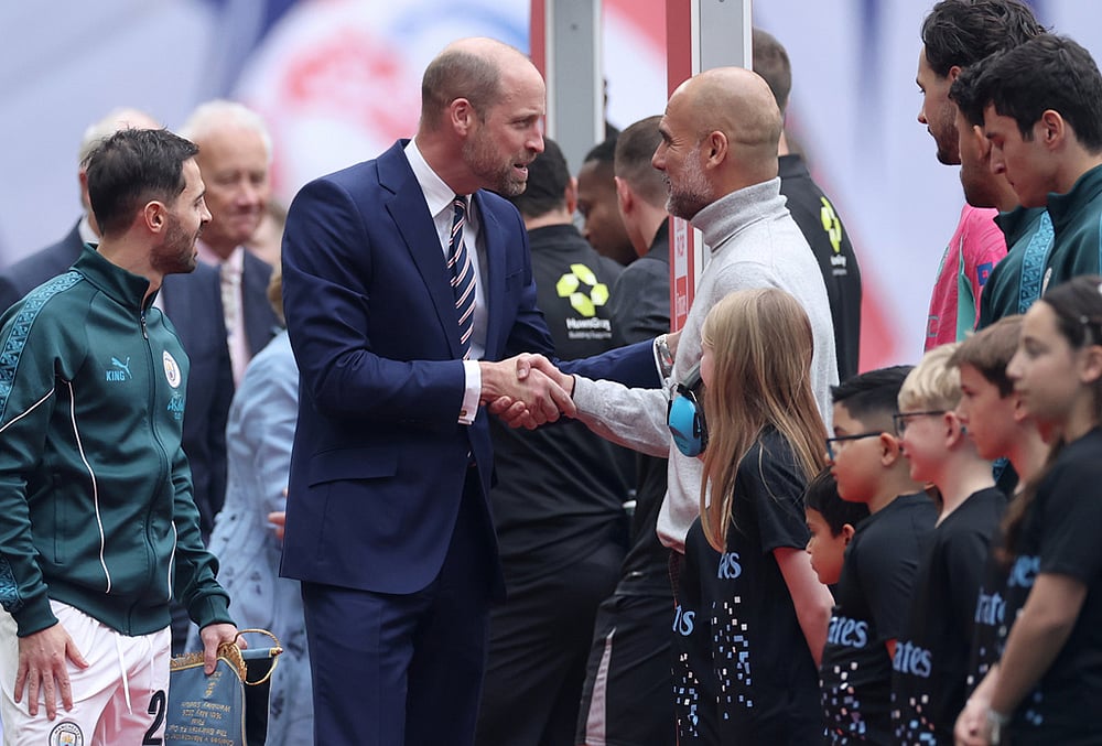 Chelsea and Manchester City English FA Cup final-Prince William