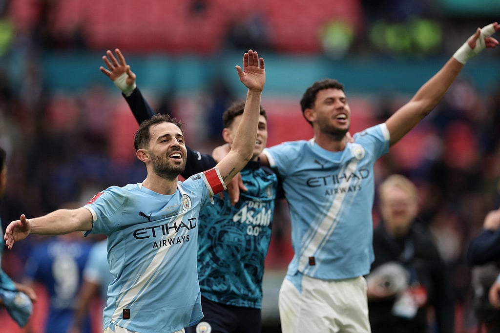 Chelsea and Manchester City English FA Cup final-Bernardo Silva