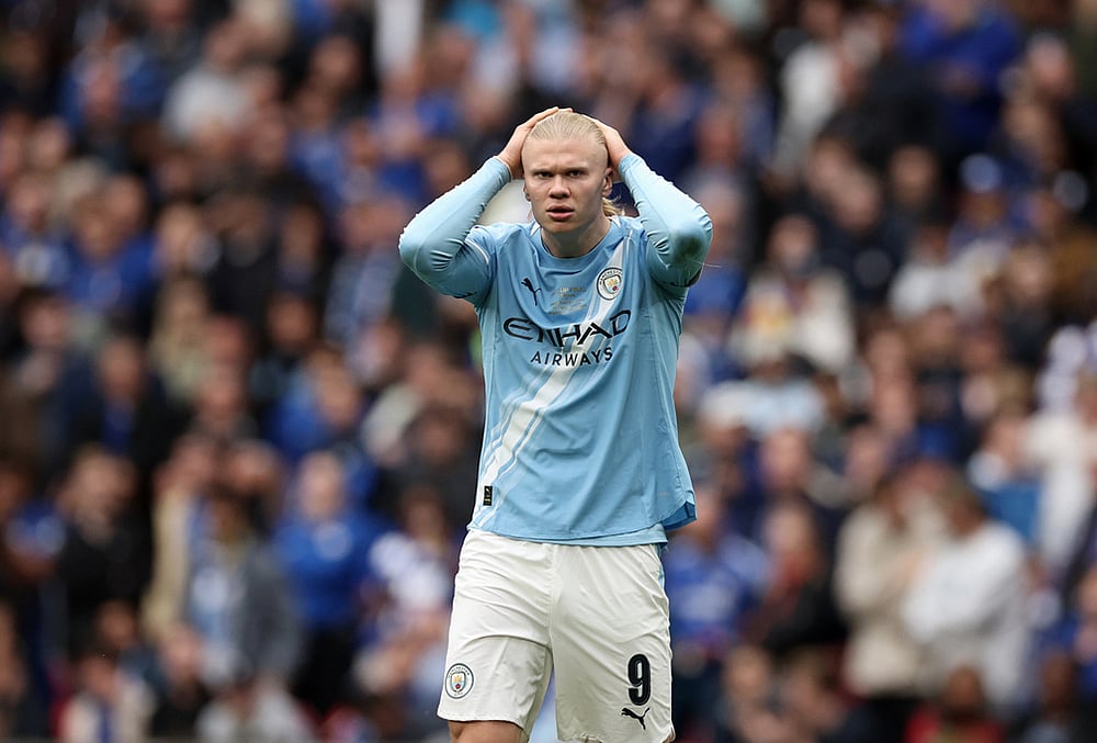 Chelsea and Manchester City English FA Cup final-Erling Haaland