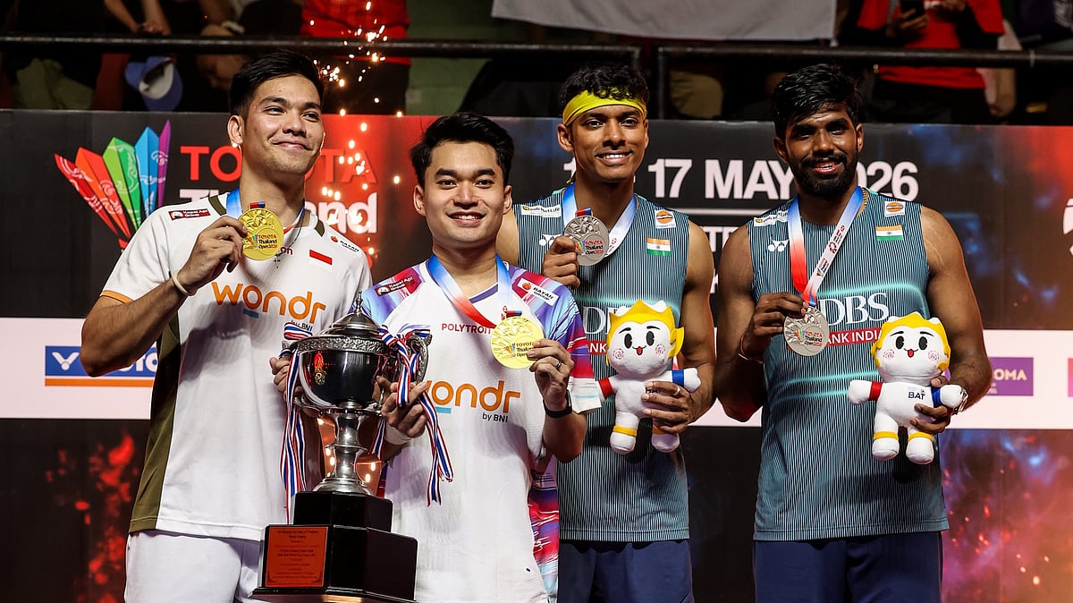 Satwiksairaj Rankireddy and Chirag Shetty finished runners-up at the Thailand Open Super 500. - Badminton Photo