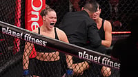 Rousey Vs Carano LIVE Blog: Ronda Rousey Wins Main Event After Gina Carano Taps Out In Calafornia AP/Jae C. Hong : Ronda Rousey, of the United States, left, celebrates after defeating Gina Carano.