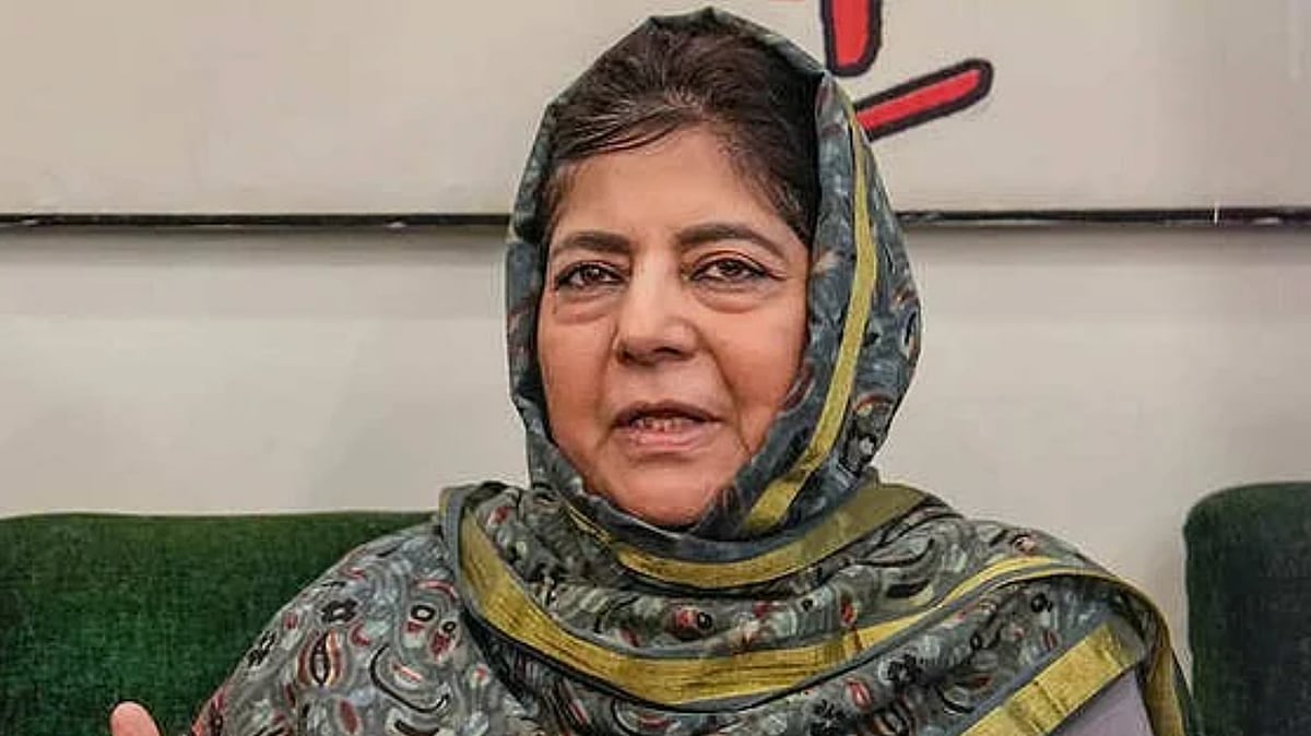 Mehbooba Mufti Backs RSS Leader Hosabale - PTI