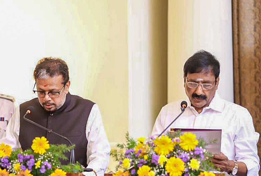 A Anbalagan takes oath as pro-tem Speaker