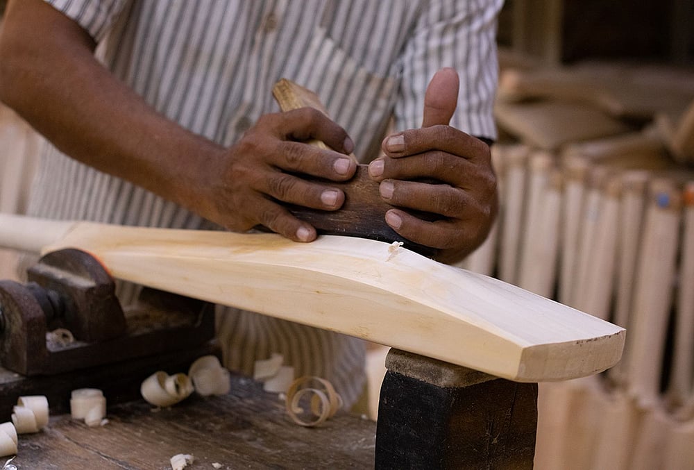 Cricket bat-making