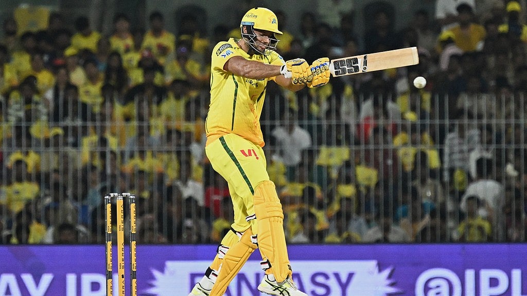 Shivam Dube plays a shot during the Indian Premier League match between Chennai Super Kings and Sunrisers Hyderabad in Chennai. - Photo: AP