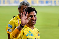 | Photo: PTI/R Senthilkumar : Chennai Super Kings' MS Dhoni after losing the match and being eliminated from the tournament following the Indian Premier League (IPL) 2026 T20 cricket match against Sunrisers Hyderabad, in Chennai, Tamil Nadu.
