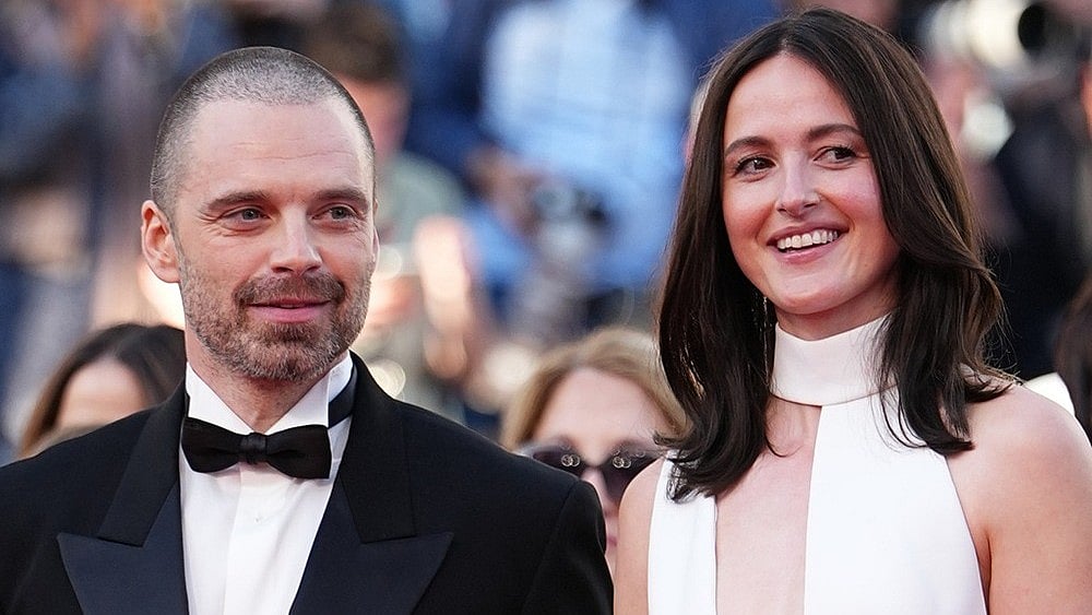 Sebastian Stan, left, and Renate Reinsve pose for photographers upon arrival at the premiere of the film 'Fjord' at the 79th international film festival, Cannes, southern France, Monday, May 18, 2026.  - Photo by Scott A Garfitt/Invision/AP
