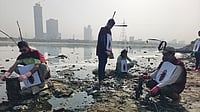 From Cockroach Janata Party To Activists Wearing Antennae: How A CJI Remark Sparked A Backlash | Pankaj Kumar | : Activists on a cleanliness drive in Delhi wearing cockroach antennae
