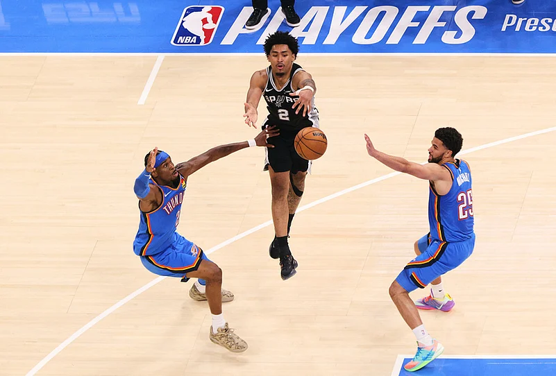 Spurs-Vs-Thunder-NBA-2026-Western-Conference-Finals-Dylan Harper