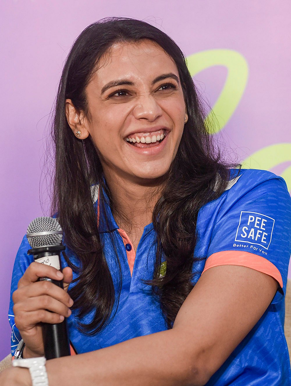 Smriti Mandhana at Pee Safe promotional event