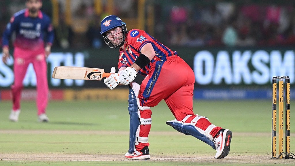 Josh Inglis bats during the Indian Premier League match between Lucknow Super Giants and Rajasthan Royals in Jaipur. - AP