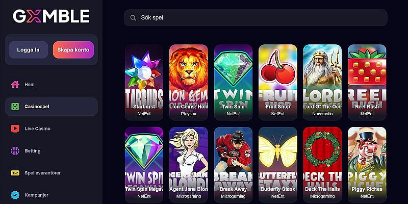 Gxmble website
