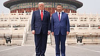 Sparta, Athens and the Oval Office: Xi's Thucydides Trap Warning to Trump Mark Schiefelbein : President Donald Trump, left, stands with Chinese President Xi Jinping at the Temple of Heaven on Thursday May 14, 2026, in Beijing.