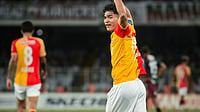 Inter Kashi Vs East Bengal Live Streaming, ISL 2025-26: When And Where To Watch Title Decider eastbengal_fc/X : East Bengal footballers celebrate after scoring during ISL 2025-26 Kolkata derby against Mohun Bagan.