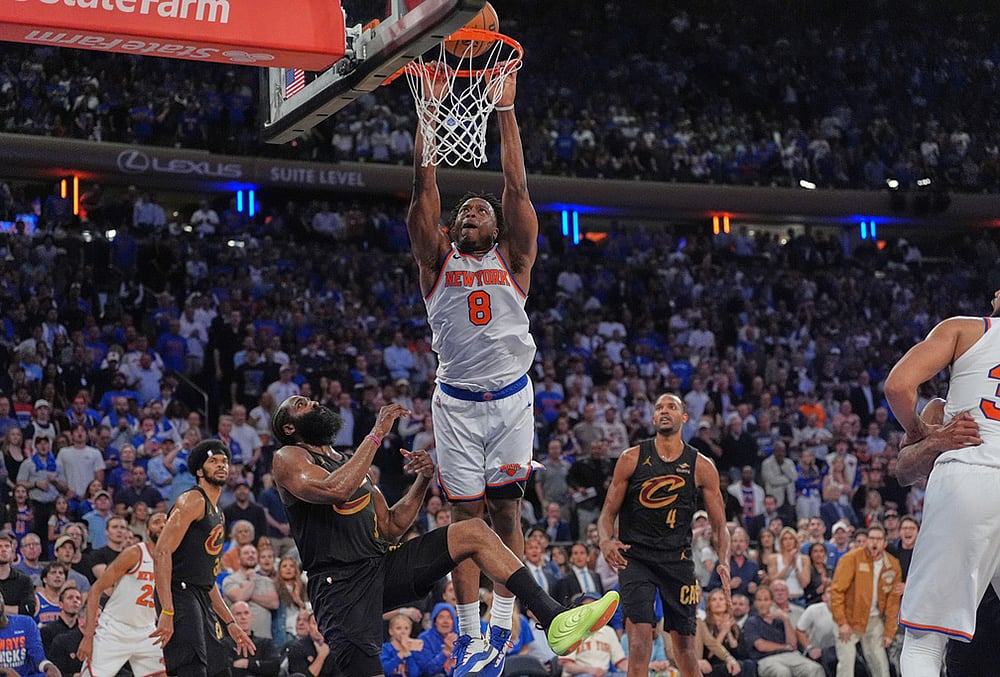 New-York-knicks-Vs-Cleveland-Cavaliers-NBA-Playoffs-highlights-James Harden
