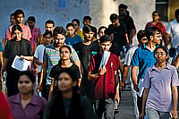 NEET-UG 2026 Paper Leak Scandal: Collapse of Trust, Student Suicides and India’s Medical Entrance Crisis | Photo: IMAGO/Hindustan Times : The Aspirants: Candidates leaving
an examination centre after appearing for NEET-2026 at Lucknow Montessori School on May 3, 2026