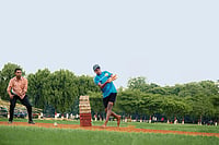 | Photo: Shutterstock : Passion Matters: Young boys playing cricket with a tennis ball at Patna’s Gandhi Maidan