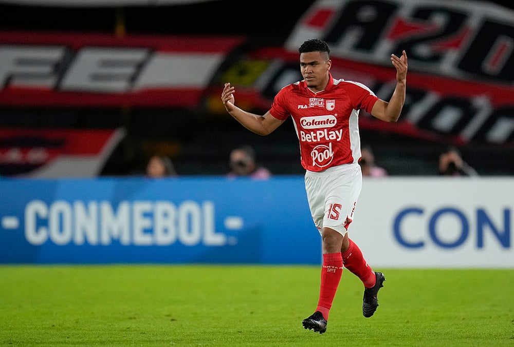 Independiente-Santa-Fe-vs-Platense-match-highlights-Ivan Scarpeta