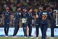 GT Vs CSK, IPL 2026: Gujarat Titans Near Qualifier 1 Spot After Massive CSK Rout | Photo: AP/Ajit Solanki : Gujarat Titans' players celebrate their win in the Indian Premier League cricket match between Gujarat Titans and Chennai Super Kings in Ahmedabad, India.
