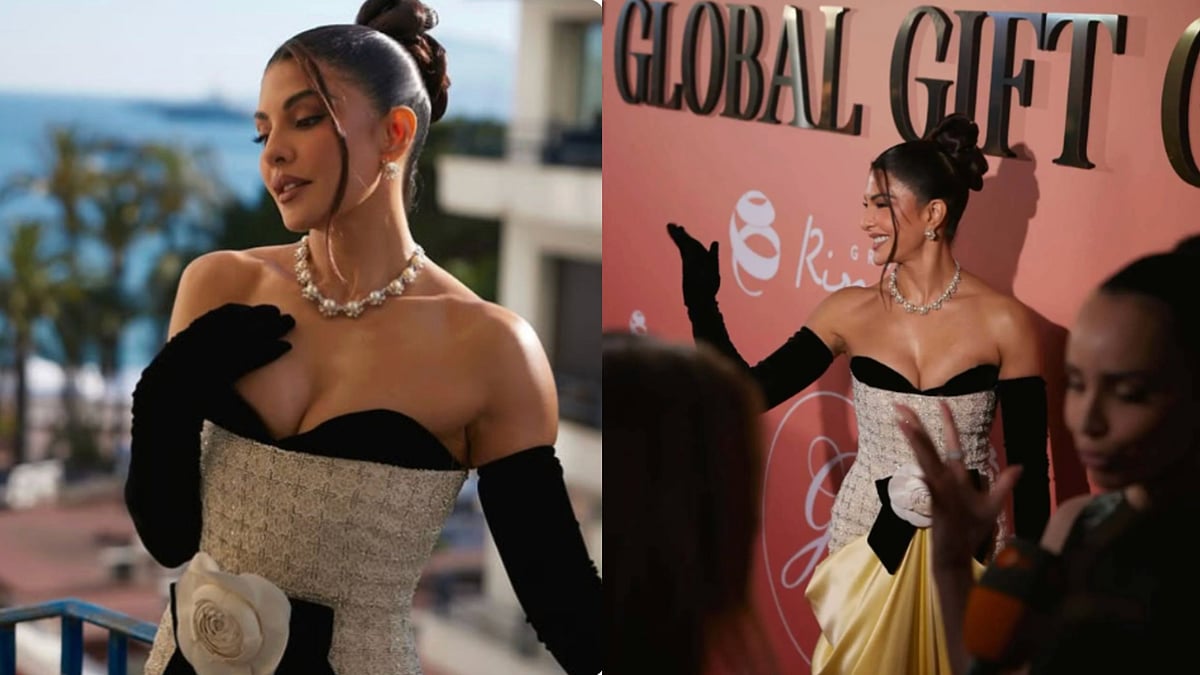 Jacqueline Fernandez Cannes 2026 Look in Richard Quinn Couture - Instagram 