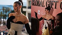 Cannes 2026| Jacqueline Fernandez Brings Old Hollywood Glamour In Richard Quinn Instagram : Jacqueline Fernandez Cannes 2026 Look in Richard Quinn Couture