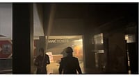 Fire Breaks Out In Pacific Mall’s Cinema In Ghaziabad ANI : Visual of the fire at Pacific mall