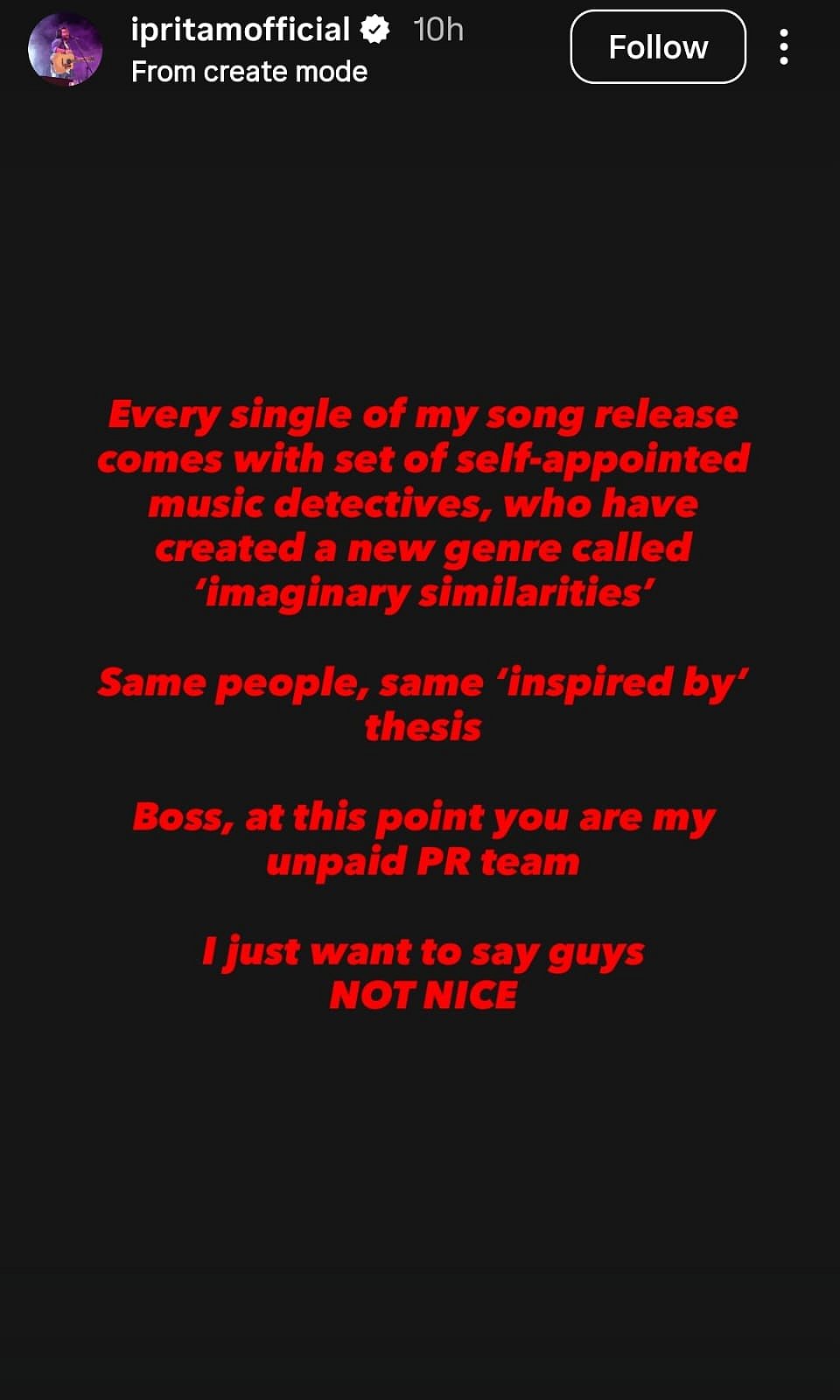 Pritams post 