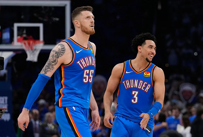 San Antonio Spurs Vs Oklahoma City Thunder NBA Playoffs-Isaiah Hartenstein