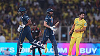 GT Vs CSK LIVE Cricket Score, IPL 2026: Shubman Gill Reaches To Fifty In 23 Balls | GT 81/0 (8) AP Photo/Ajit Solanki : Chennai Super Kings' Mukesh Choudhary, right, watches as Gujarat Titans' captain Shubman Gill and Sai Sudharsan, left, run between the wickets during the Indian Premier League cricket match between Gujarat Titans and Chennai Super Kings in Ahmedabad, India, Thursday, May 21, 2026