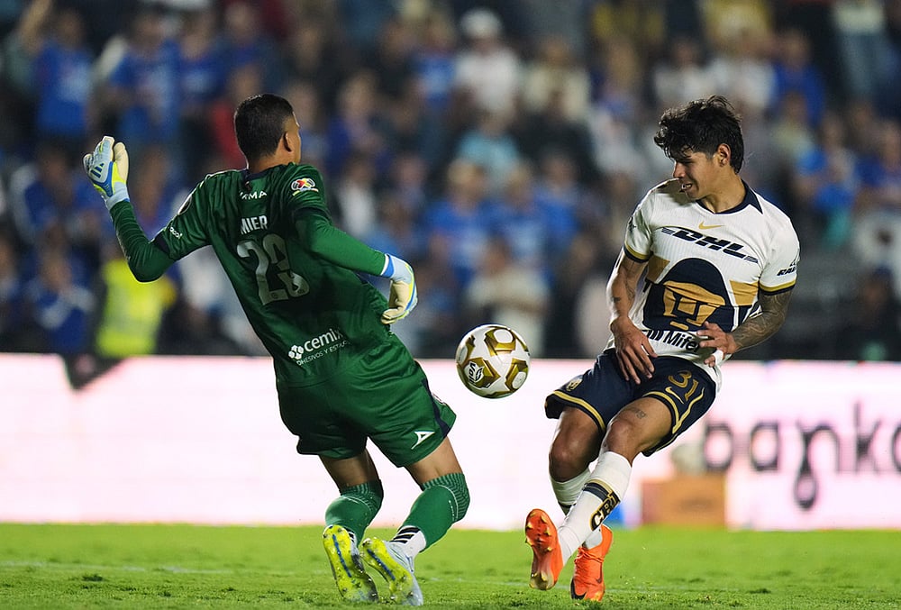 Cruz Azul Vs Pumas UNAM Liga MX Clausura Final first leg highlights-Kevin Mier