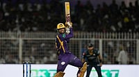 KKR Suffer Setback: Angkrish Raghuvanshi Ruled Out From Remainder Of IPL 2026 Due To Finger Injury And Concussion | Photo: AP/Bikas Das : Kolkata Knight Riders' Angkrish Raghuvanshi hits a six during the Indian Premier League cricket match between Gujarat Titans and Kolkata Knight Riders, in Kolkata.