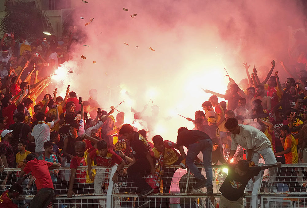 Inter Kashi Vs East Bengal Indian Super League fan celebration pictures