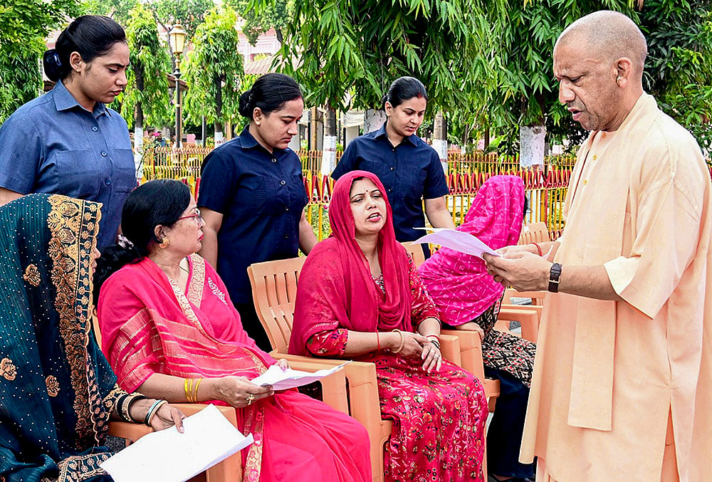 CM Adityanath holds Janta Darshan