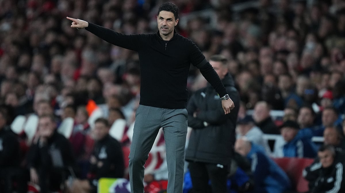 Arsenal’s manager Mikel Arteta gives instructions during a Premier League soccer match between Arsenal and Burnley in London, Monday, May 18, 2026.  - | Photo: AP/Kirsty Wigglesworth