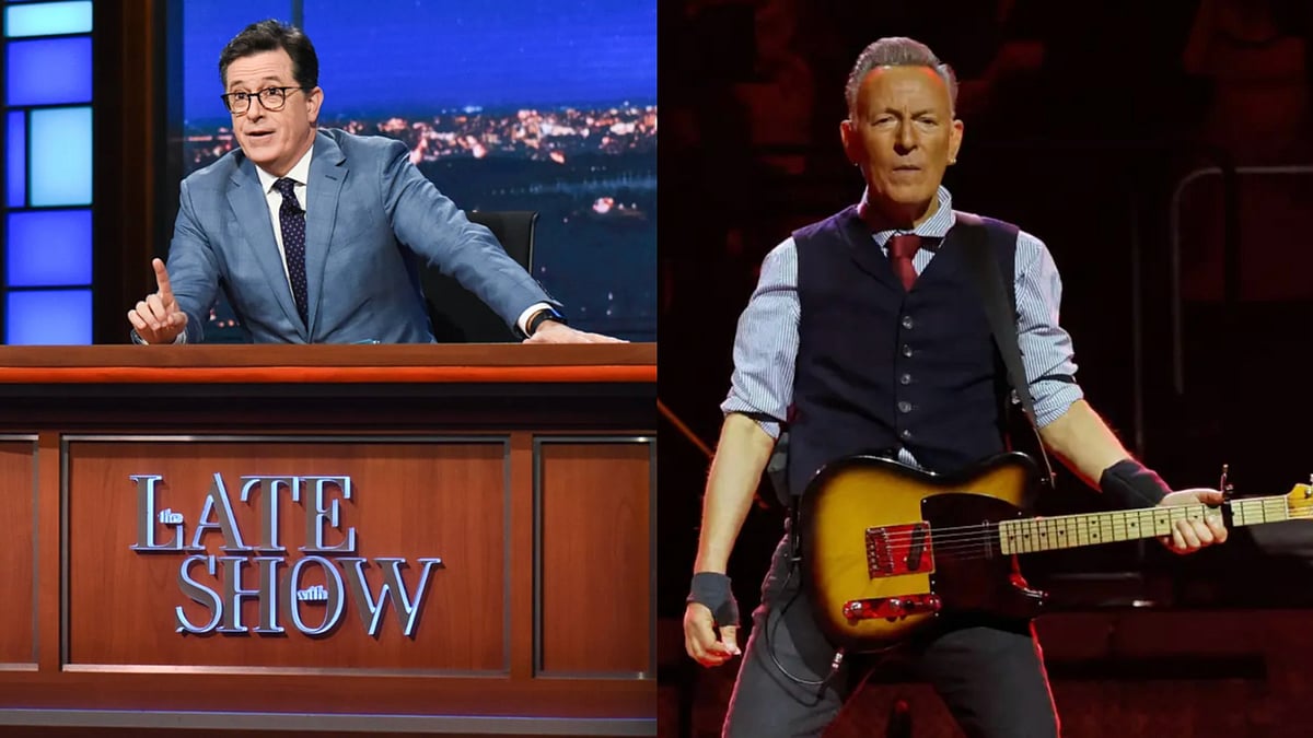 Bruce Springsteen Supports Stephen Colbert Amid Late Show Exit - X