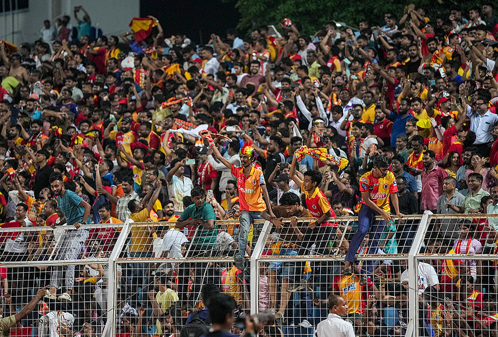 Inter Kashi Vs East Bengal Indian Super League fan celebration pictures