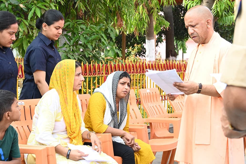 Honourable Chief Minister Yogi Adityanath Ji holding Janata Darshan in Gorakhpur - null