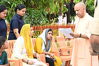Honourable Chief Minister Yogi Adityanath Ji holding Janata Darshan in Gorakhpur