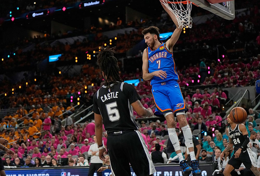 Spurs Vs Thunder Western Conference finals NBA basketball Game 3 highlights-Chet Holmgren