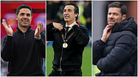 | Photos: AP : FIle photos of Mikel Arteta, Unai Emery, and Xabi Alonso.