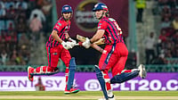 | Photo: PTI/Shahbaz Khan : Punjab Kings have won the and elected to field first against Lucknow Super Giants at the Ekana Cricket Stadium on Saturday, May 23.