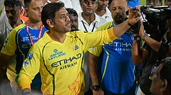 Chennai Super Kings’ Mahendra Singh Dhoni with teammates takes selfies with his fans after the Indian Premier League cricket match against Sunrisers Hyderabad in Chennai, India, Monday, May 18, 2026. - | Photo: AP