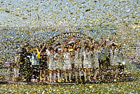 | Photo: AP/Ahn Young-joon : Naegohyang Women's FC's players celebrate on the podium after winning the AFC Women's Champions League soccer final match against Tokyo Verdy Beleza in Suwon, South Korea