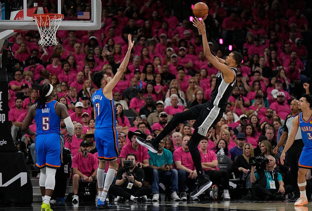 Spurs Vs Thunder Western Conference finals NBA basketball Game 3 highlights-Wembanyama 
