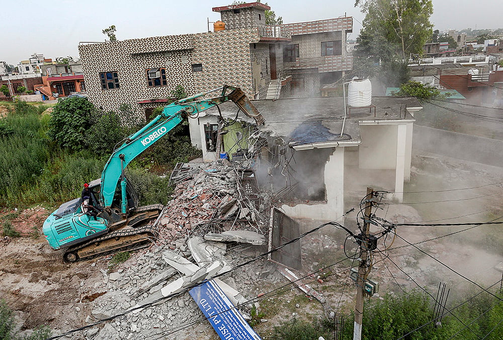Demolition drive against drug smugglers