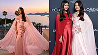 Cannes 2026|Aishwarya Rai's Second Look In Powder Pink Gown Wins Hearts Online X : Aishwarya Rai Cannes 2026 Second Look Stuns In Pink Gown