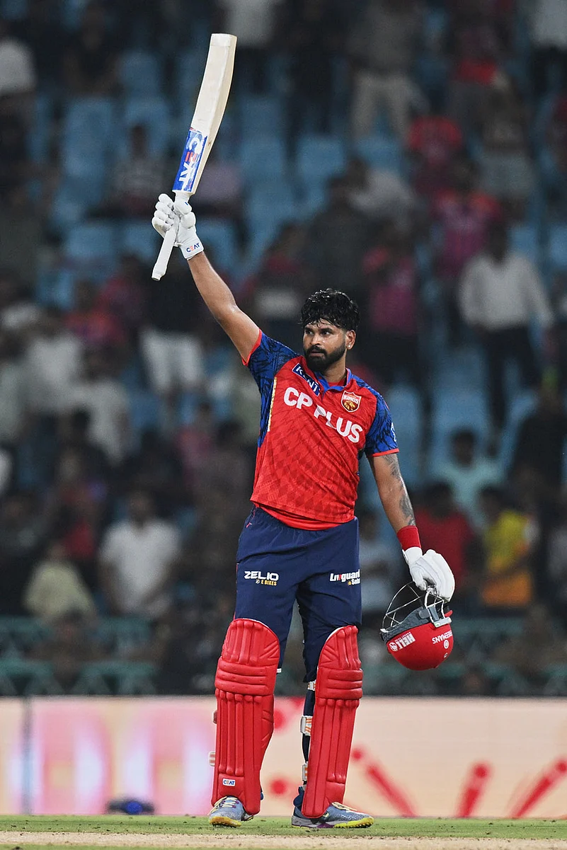 IPL 2026 LSG vs PBKS at Ekana Cricket Stadium-Shreyas Iyer celebrates century